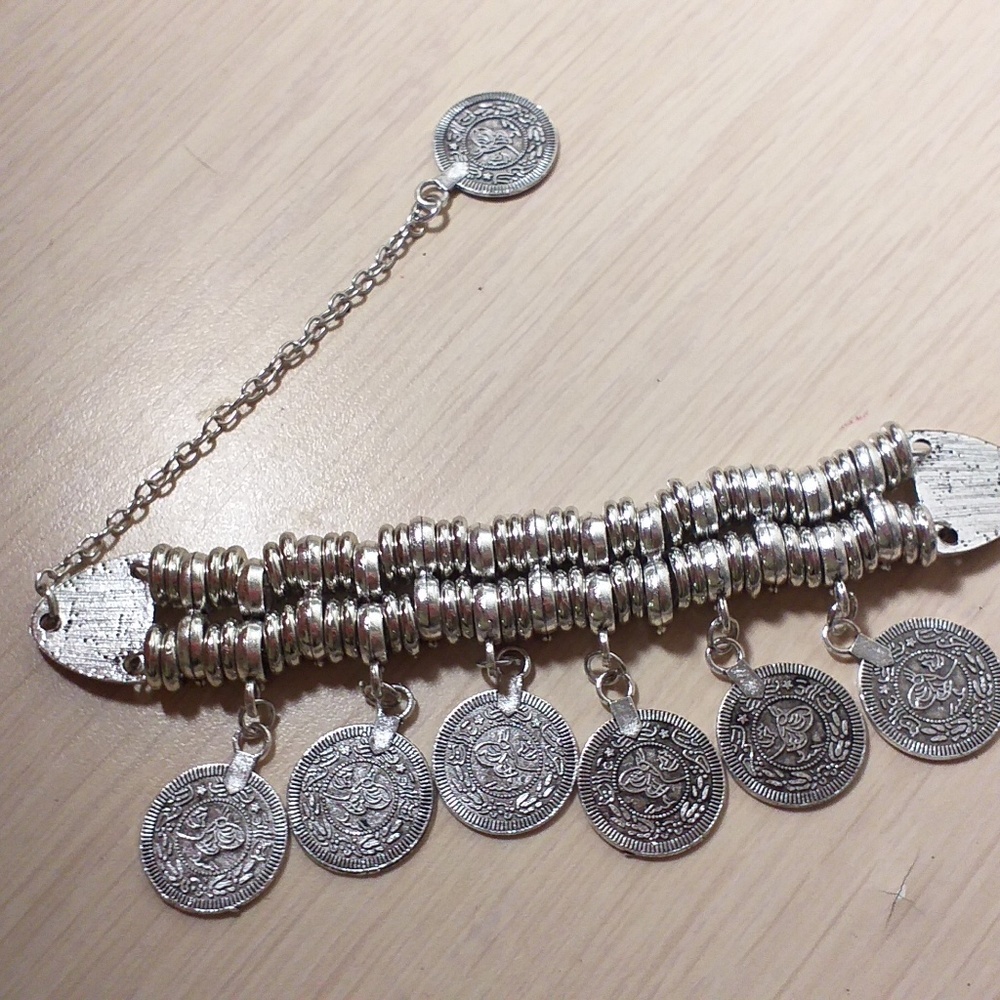 antique Silver Charm bracelet